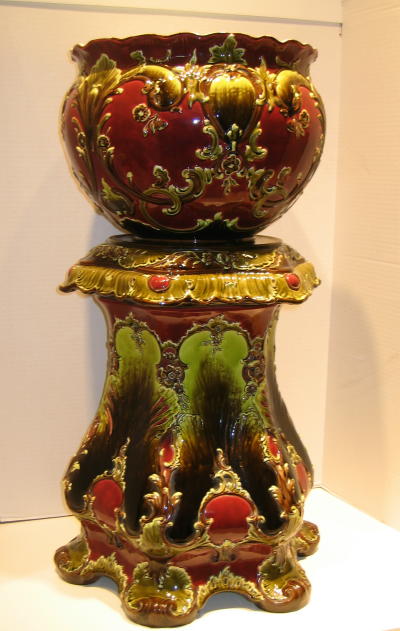 Austrian  Majolica Jardiniere-19th Century