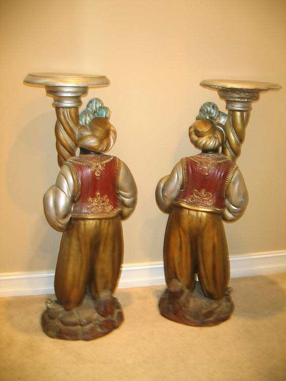Large Terra Cotta Blackamoors-39 1/2