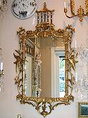 19th Century Chinese Chippendale Carved Wood Mirror