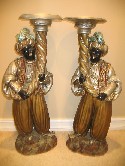 Large Terra Cotta Blackamoors - 39 1/2