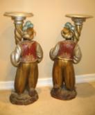 Large Terra Cotta Blackamoors - 39 1/2