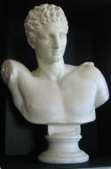 LARGE BUST OF HERMES
