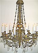 Mid 19th century French Bronze Chandelier
