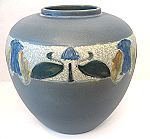 ROSEVILLE ART POTTERY VASE-VICTORIAN ART POTTERY-1924