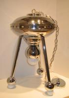 Rare Mid Century Chrome Spaceship Light