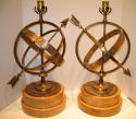 Bronze Armillary Lamps-1940's